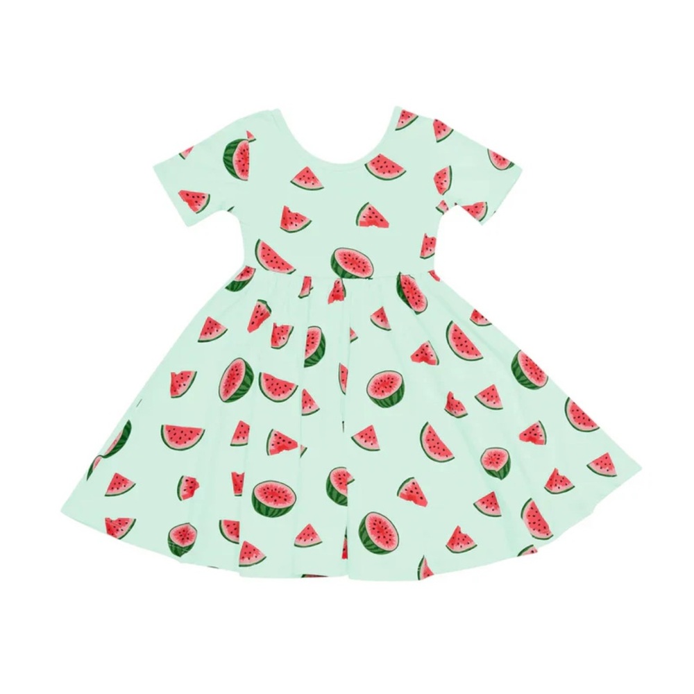 Kyte Watermelon Print Twirl Dress